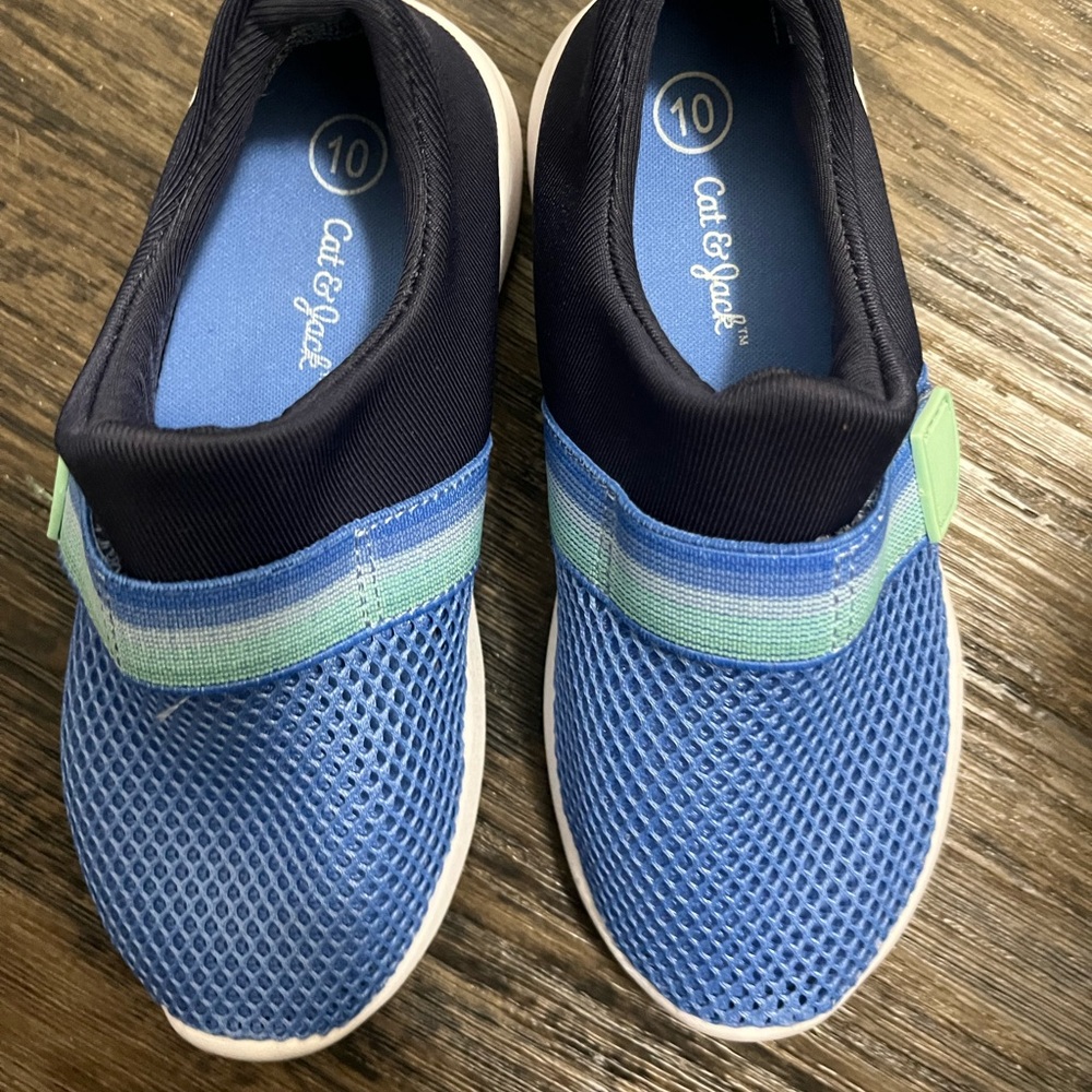 Cat & Jack Blue and Green Kids Sneakers